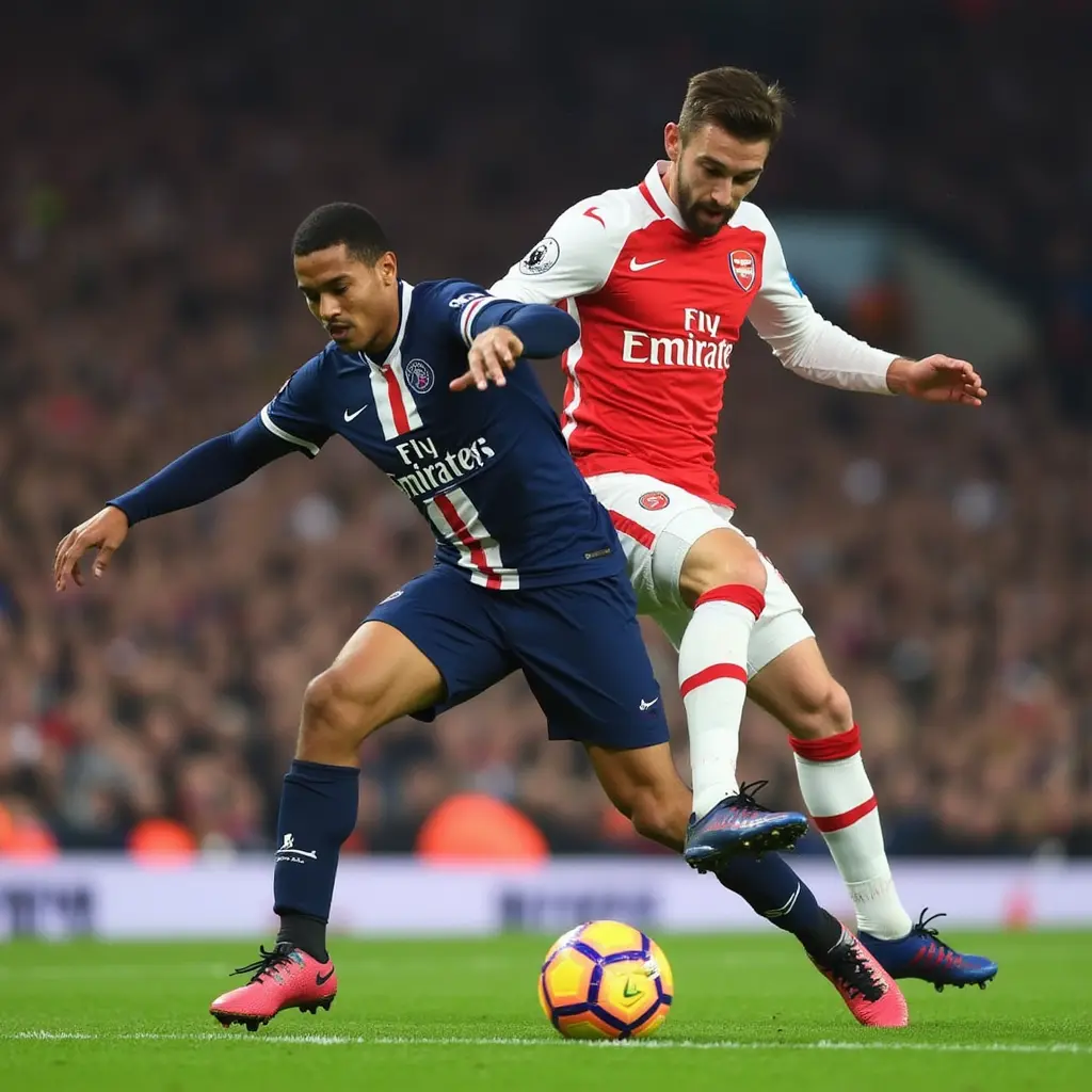 Fotboll resultat: arsenal mot psg