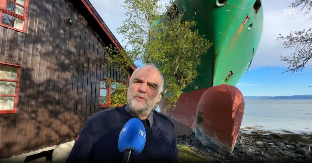 Jättefartyget gick på grund: Föraren misstänks ha somnat vid rodret